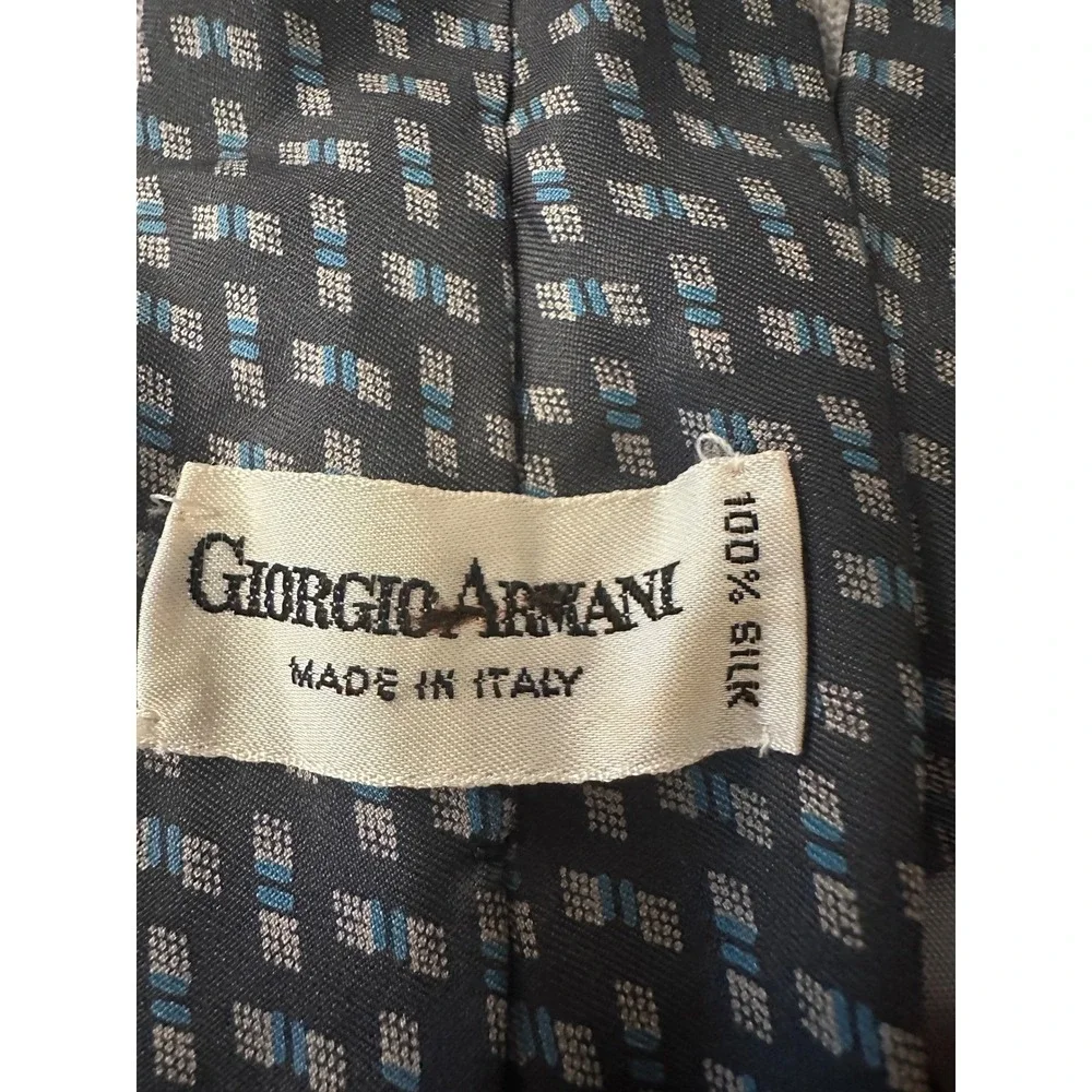 Giorgio Armani Silk Necktie, Geometric Pattern, Dress, Formal, Career